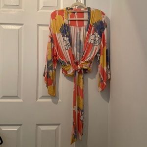 Free People tie shirt